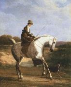 Jacques-Laurent Agasse miss cazenove on a grey hunter USA oil painting artist